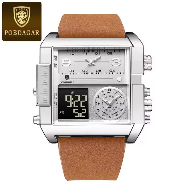 POEDAGAR Chronograph Waterproof Men’s Watch