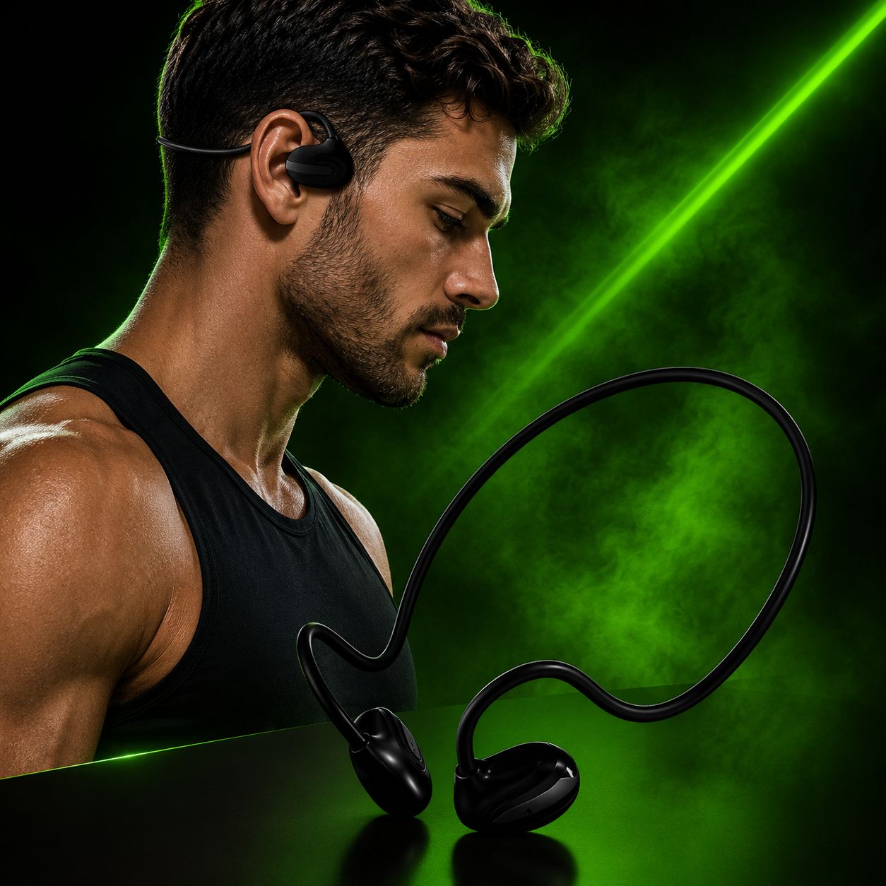 Oriamo Pro Air Bone Clip Wireless Neckband Earphone Touch Control Earbud