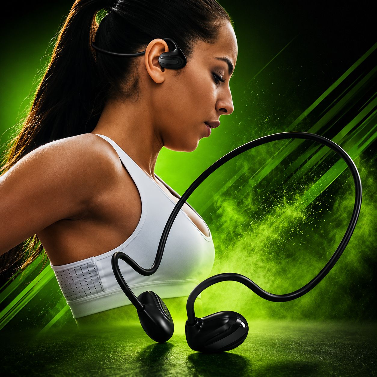 Oriamo Pro Air Bone Clip Wireless Neckband Earphone Touch Control Earbud